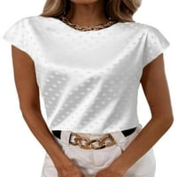 Avamo Žene Solidne Boho boho tees bluza kratki rukav boemska majica Ladies Crew izrez Loungeweb majica