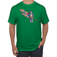 Rainbow Trippy Psychedelic Parrot Animal Lover Graphic majica