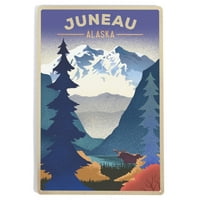 Juneau, Aljaska, litho