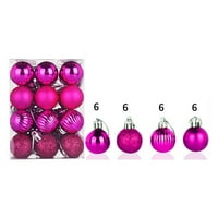 Lingouzi Božićne ukrase, Božićni Xmas Tree Ball Bauble Viseći kućni ukras ukras dekora, Glitter Bauble Ornament Zanimljiv party Domaći dekor