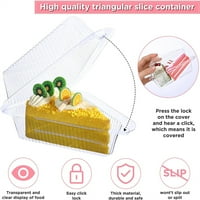 Spremnici za sakrivene plastike za jednokratnu upotrebu, Clear Torta Creice Kontejneri sa poklopcem-Cheesecake