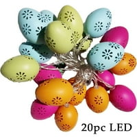 LisingTool Domaći dekor za uskrsni ukras LED svadbena dekoracija Stranka Uskršnja jaja Lights Light