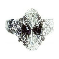 Diamond ovalni oblik 8,42x5.70x trillion okrugli zaručnički prsten