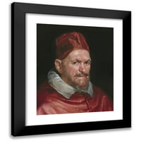 Krug Diega Velázquez Crni modernog uokvirenog muzeja Art Print pod nazivom - Papa nevine