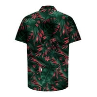Amidoa MENS Havajske majice Moderan casual vintage cvjetni print ljeto Veliki i visoki kratki rukav