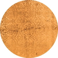 Ahgly Company u zatvorenom kvadratu Sažetak narančaste suvremene prostirke savremene površine, 5 'kvadrat