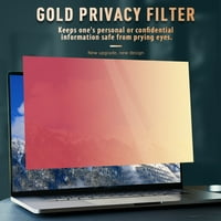 Walmeck Zlatni ekran filter Reverzibilni visoko prenosnici 30 ° Nevidljiv -UV -glame film za 19 '' monitor sa 16: omjer slike