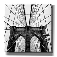 Cortesi Početna 'Brooklyn Bridge Web vertikalna' od Niclas Gustafsson platna Zidna umjetnost, 18 x26