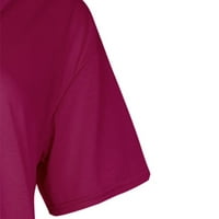 XYSAQA TOPS Trendi vrhovi za žene Modne žene V-izrez Mačji šap s kratkim rukavima, pristigli gornji majica modni vrhovi za žene na klirensu