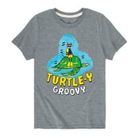 Pete mačka - kornjača TURTLE-Y GROOVY - grafička majica kratkih rukava i mlade