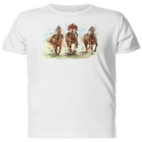 Slikanje konjičkih trkača Majica - MIMAGE by Shutterstock, muško 3x-velika