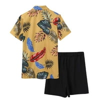 Muški ljetni modni slobodno vrijeme Havaji Seaside Holiday Beach Digital 3D Štampanje kratkih rukava