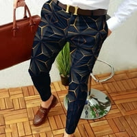 Xinqinghao Lounge Hlače Muškarci Slim Fit Print Couster pantalone pantalone muške casual modne duge