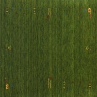 Ahgly Company Zatvoreni pravokutnik suvremene tamne šumske zelene apstraktne prostirke, 7 '9 '