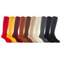 Lian Lifestyle Dječji parne koljena visoka vunena mješavina čarape veličine 4-6y djevojka slučajna boja