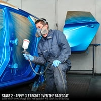 Firemista Zelena premium kvar uretane basecoat Clearcoat automobil auto-karoserija