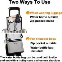Držač za putni čam za prtljag Besplatna ručna pića Caddy - odgovara rolu na ručkama kofera - za stjuardes putnike Pribor