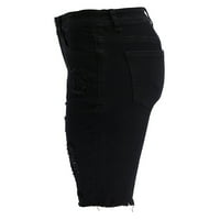 Čišćenje ženske traperice traper hlače Ljetne bombonske boje rupe Velike plus kratke hlače