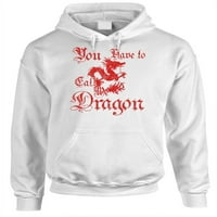 ME DRAGON - Fleece pulover Hoodie, Royal, XL