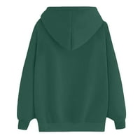 Hoodie vrhovi za žene Jesen zimske modne ženske tiske dugih rukava džep casual pulover bluza