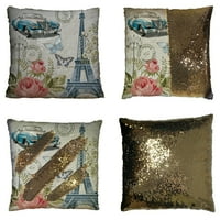 Paris Vintage razgledni jastuk za jastuk za kućni dekor