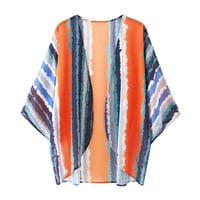 Žensko ljeto cvjetno tiskovina lisnata šifon kimono labav pokrov povremenog bluza vrhova kardigan jakna
