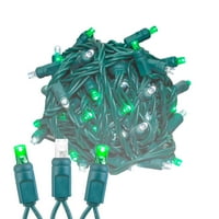 Novelty Svjetla Zelena čisto bijela LED božićna svjetla - ul Naveli zatvoreni vanjski set na otvorenom W Mini žarulje za božićno drvce, popločani dio dvorišta, vjenčanja -