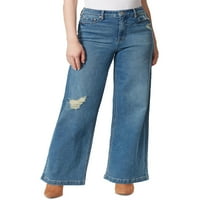 Jessica Simpson Womens Denim visoke traperice široke noge