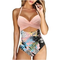 INLEIFE Kupaći kostimu Žene Solid Boja Camisole BIKINI Jednodijelni kupaći kostimi Bikini setovi za