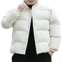 Paille muške dolje jakne s dugih rukava odjeća za odjeću ovratnik puffer kaputi casual pune zip jakne