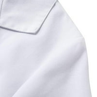 Bazyrey Ležerne prilike ženske dukseve plus žene vrhovi unise skladišnog radnog trošenja tehničara bijeli kaput laboratorijska bluza bijela l