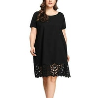 Crne haljine za žene Ljetne modne haljine veličine xl