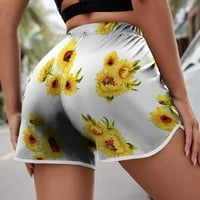 Ecqkame Žene Ljeto cvjetno plaćaSorganizacije Žene Lagane kratke hlače Ležerne prilike Kratke hlače