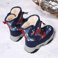 Dječji dječaci Dječji čizme za snijeg zima Potpuno krzno obložene tople cipele na otvorenom čizme otporne na klizanje