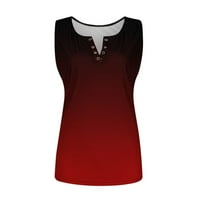 Ženski modni casual tiskani prsluk s bluzama bez rukava bez rukava na vrhu je hot6sl4875519