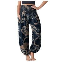 Ženske joge hlače pidžama hipi yoga udobne boho hlače hlače pidžama labave hlače boho hlače