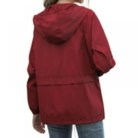 Ženska vodootporna kišna jakna lagana vanjska vjetrobranska kišna kaput školjka za planinarenje, putovanja