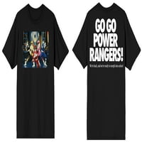 Power Rangers Go Go Power Rangers Muška crna majica - mala