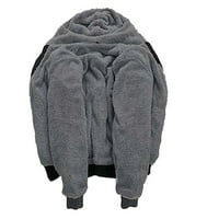 Muška jakna sa punim zip hoodie-ja kapuljač na kapuljač na kapuljačnim grafičkim grafičkim printovima patentni zatvarač, casual svakodnevno sportski 3D print runo Osnovno dizajnerske pad i zimske odjeće