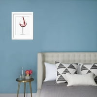 Izlivanje Crvenog vina u staklo uokvirene print Zidne umetnosti KR? GER Gross Prodaje Art.com