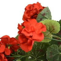 Umjetna geranium Crvena ružičasta Cvijeće postrojenje umjetne postrojenja Umjetni cvijet crveni