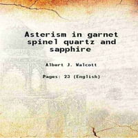 Asterizam u Garnetu Spinel Kvarc i Safir 1937