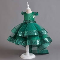 Češka djeca dječje djevojke srednje dječje bez rukava bez rukava mrežasta haljina od gaze haljina princeze haljine casual haljine za djevojčice 6- godina zeleno na klirensu