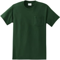 Port i kompanija Bitna majica sa džepom. Tamno zelena. XL