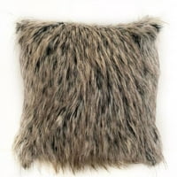 Plutus siva foxy smeđa siva životinje Fau krzno luksuzno bacanje jastuka