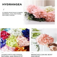 Narančasto hidrongea umjetni cvjetni cvjetovi, umjetni hidrongea cvijeće, hidrongea stabljični vjenčani