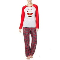 Zukuco Božićna porodica Pajamas Podudaranje postavlja roditelj-dijete Santa Claus PJs Soft Xmas Outfit
