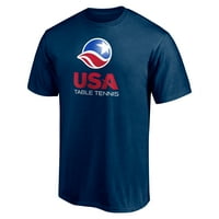 Muška fanatika brendirana mornarica USA Tabela tenis SAD-a Olimpijada Core Primary Logo Majica