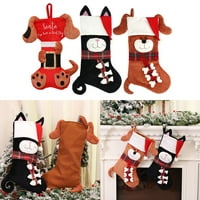 RuibeAuty Božićni mini čarapi Xmas Tree Viseći dekor Santa Claus Candygift Bag
