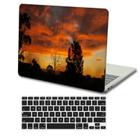 Kaishek Hard Case Cover samo za MacBook Pro 16 + crni poklopac tastature A2141, tip C crvena serija